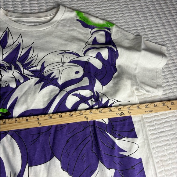 Dragon BallSuperBrolyGoku Graphic T-Shirt Purple Green Men's Sz M Toei Animation - Picture 4 of 5